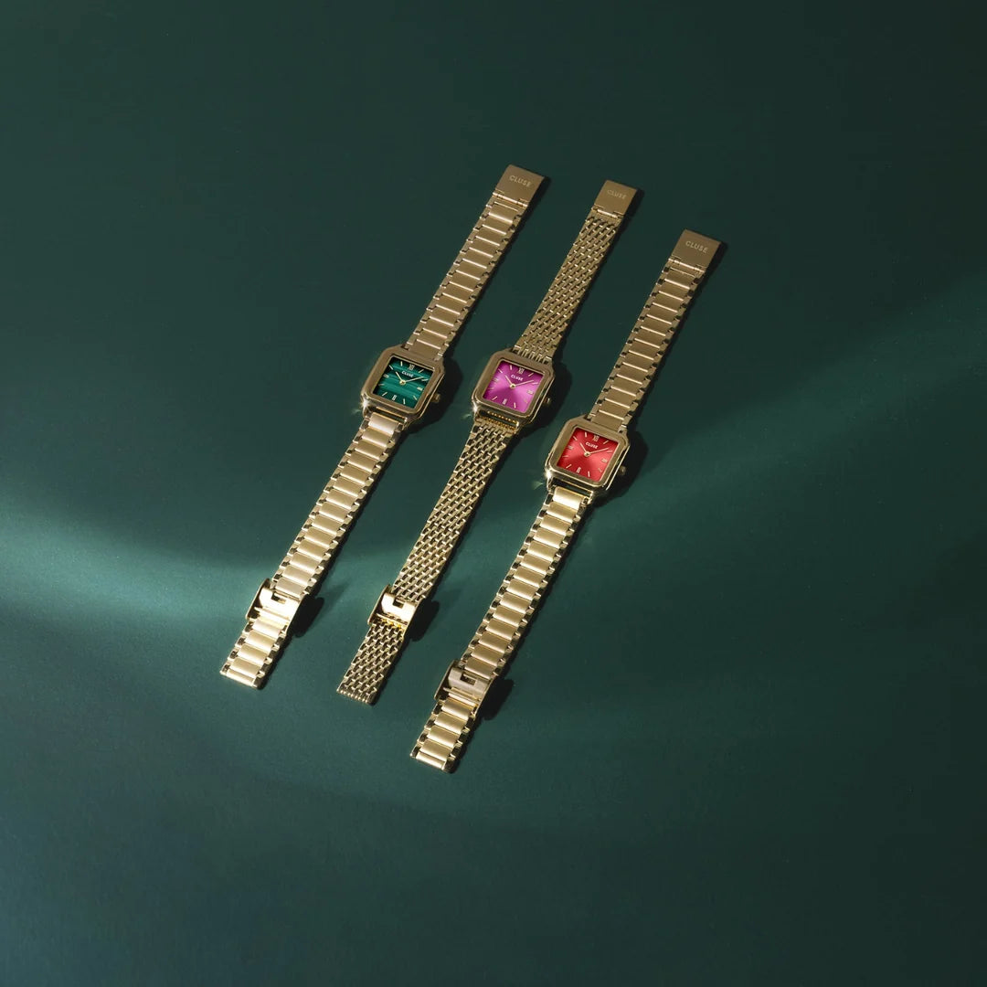 Cluse Gracieuse Petite Watch Steel, Green, Gold Colour CW11828