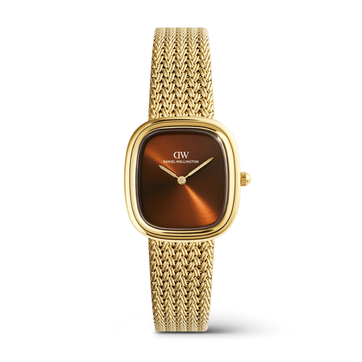 Daniel Wellington Ladies Margot Braided Mesh Amber Gold DW00100968