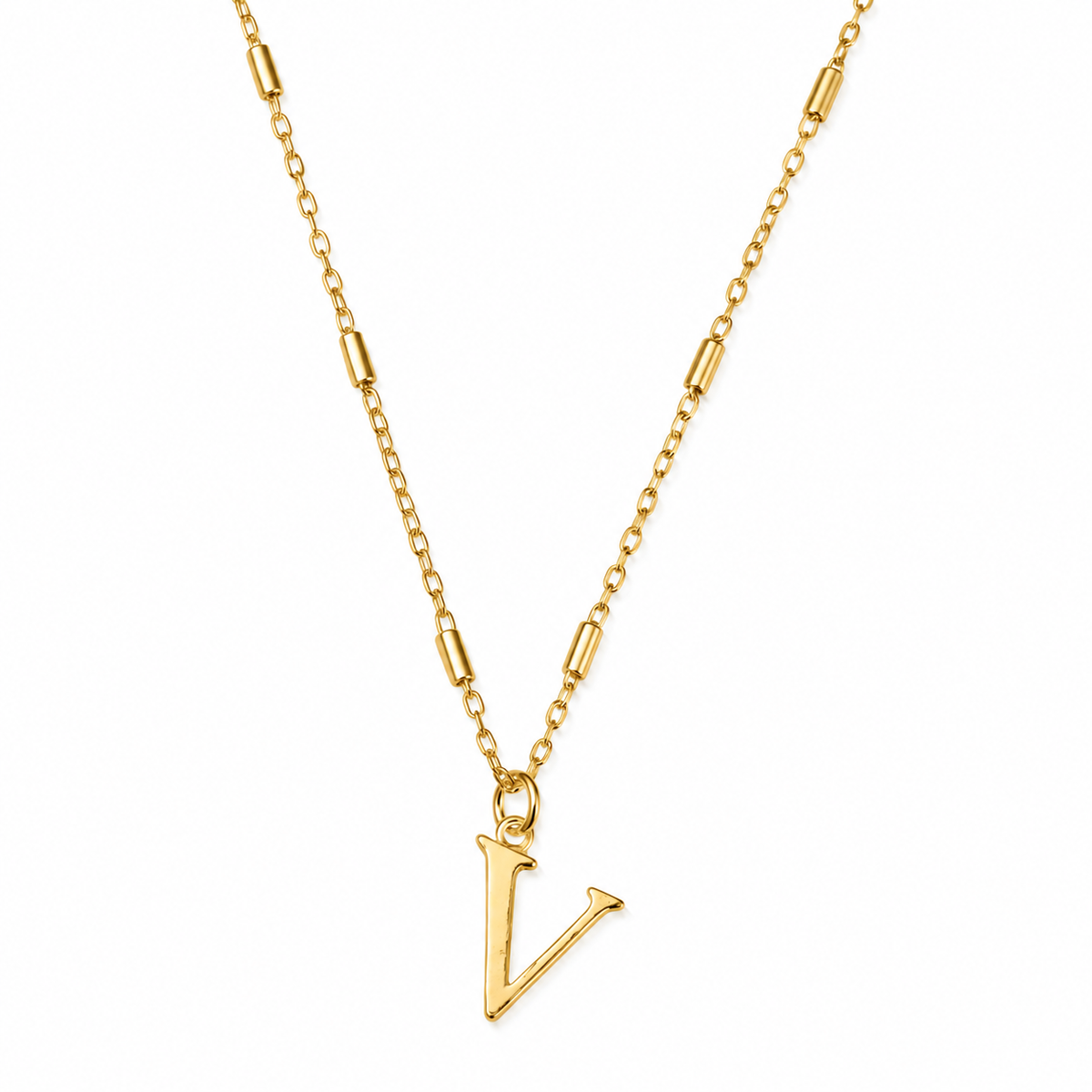 ChloBo Sterling Silver Gold Plated Initial Chains