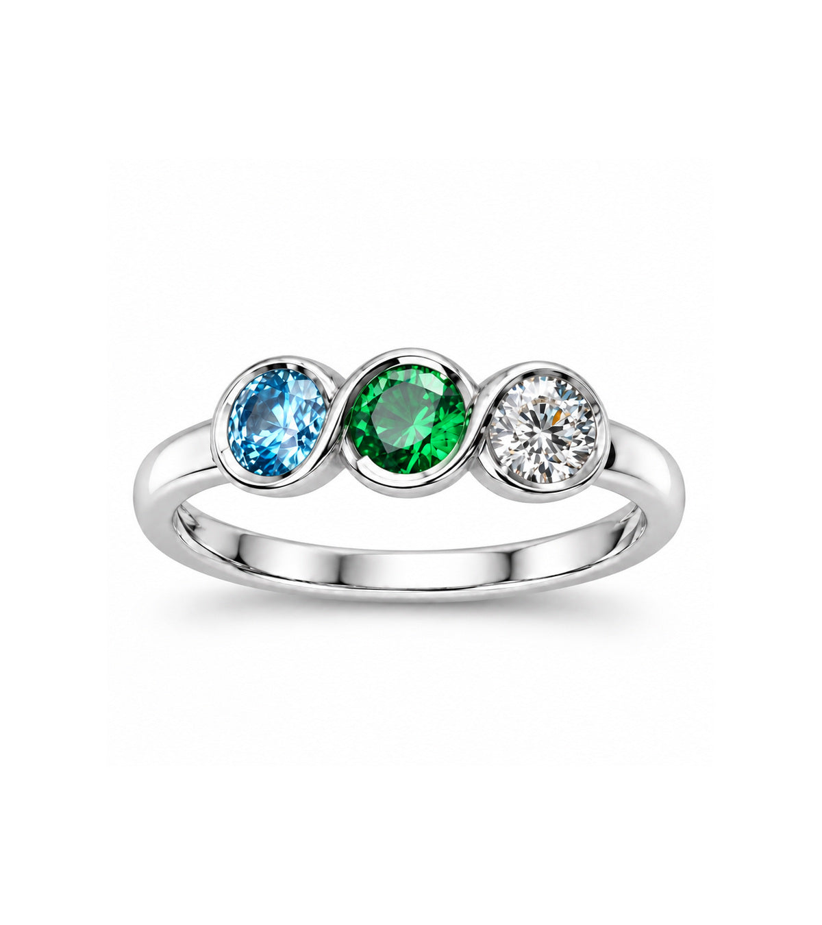 Three Stone Family Ring