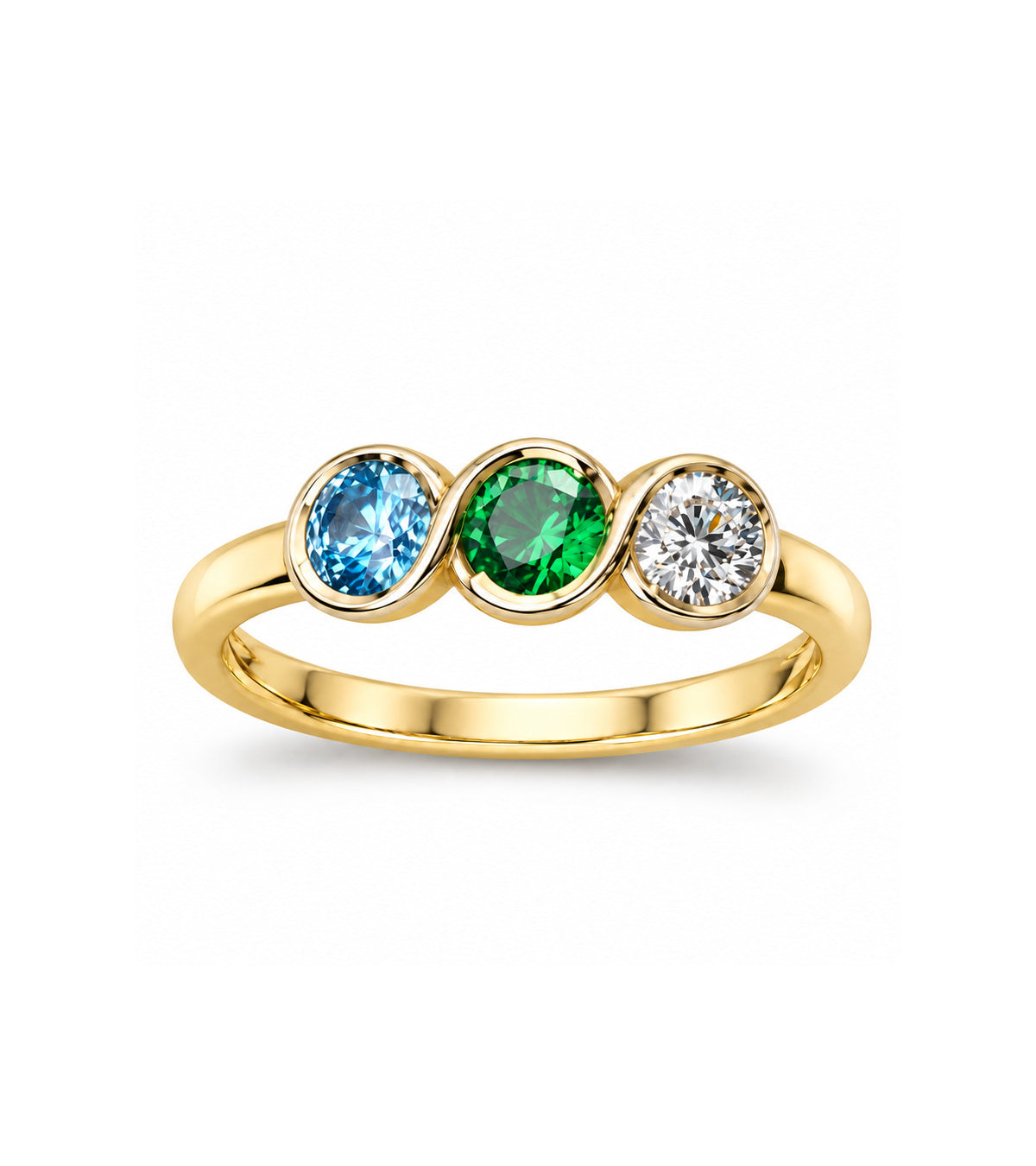Three Stone Family Ring