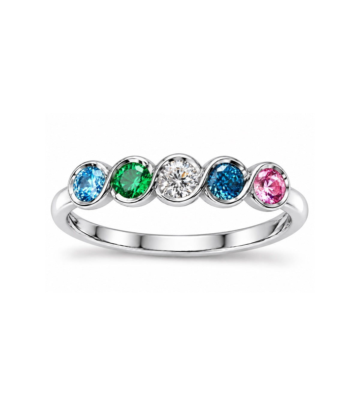 Five Stone Family Ring