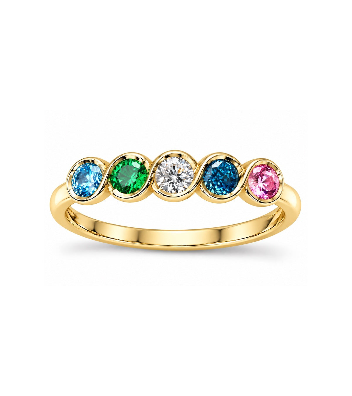 Five Stone Family Ring