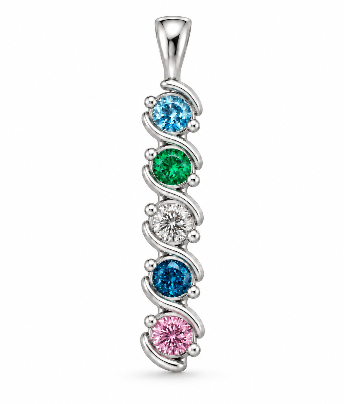 Five Stone Family Pendant