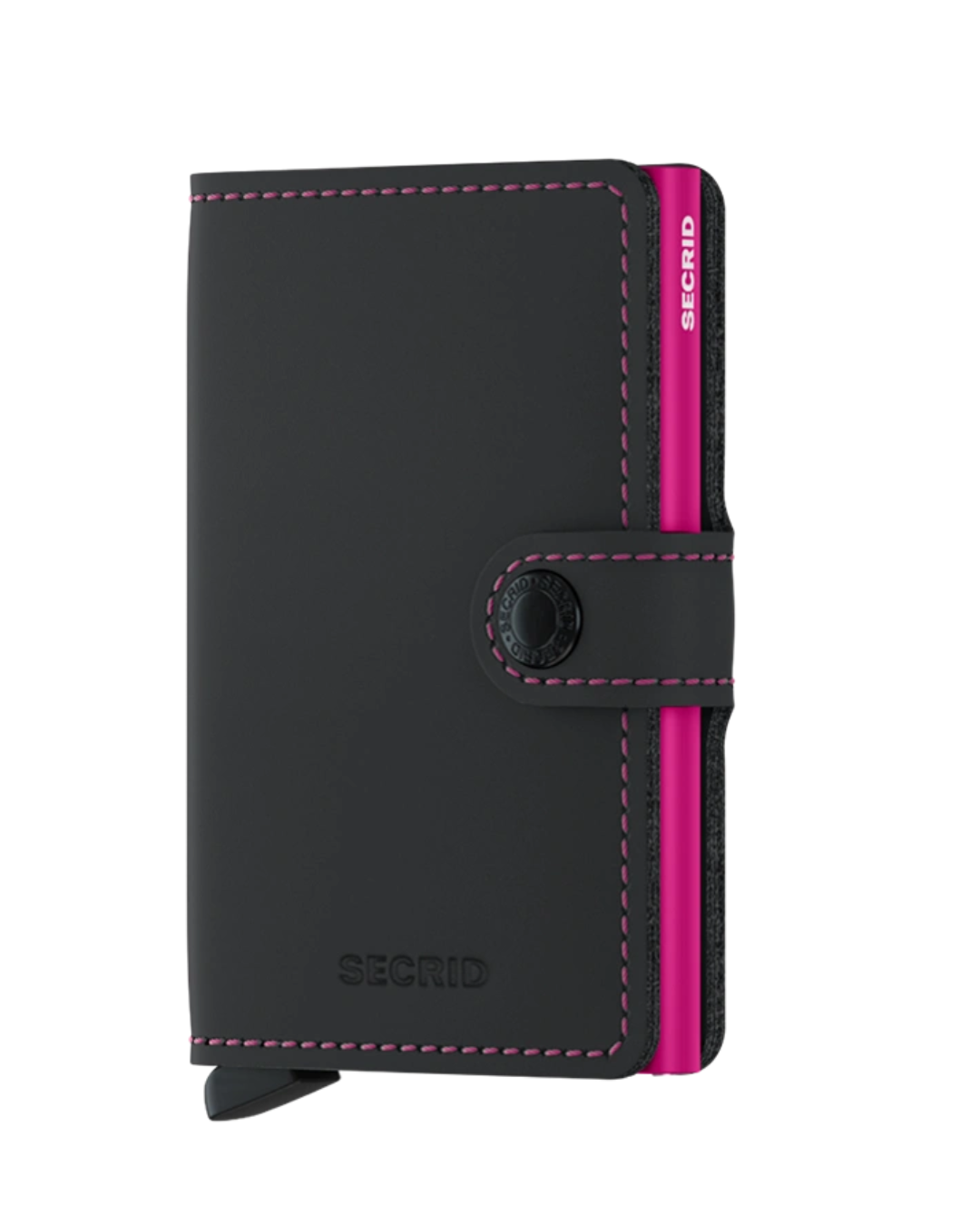 Secrid Wallet Matte Black & Fuchsia