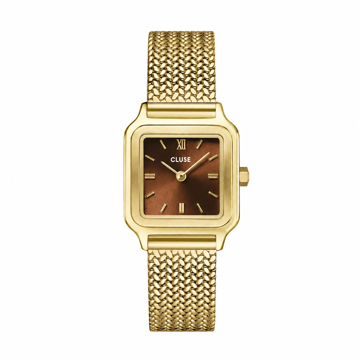 NEW Cluse Gracieuse Petite Watch Mesh, Brown, Gold Colour CW11830