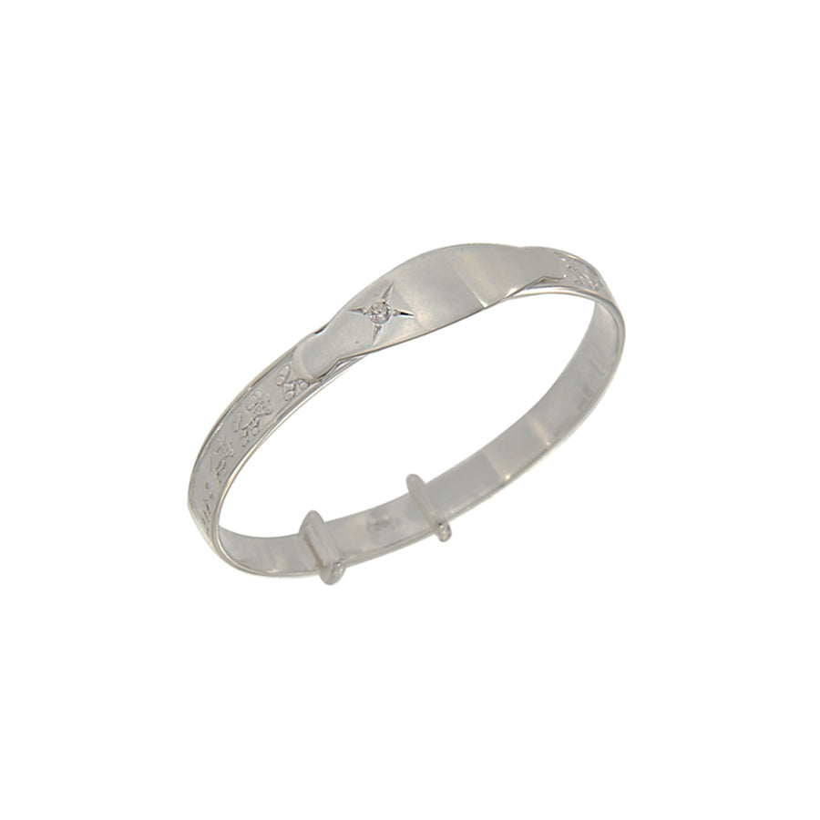 Sterling Silver Baby Bangle SB1024