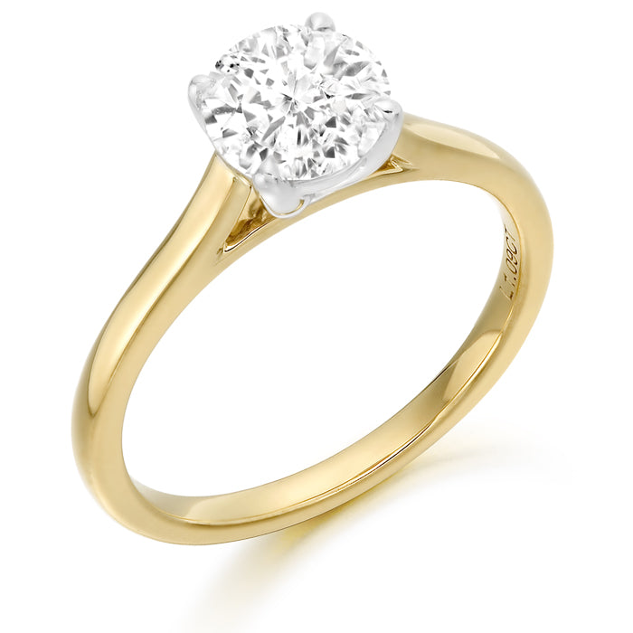 18ct Yellow Gold 1.09ct Laboratory Grown Diamond Engagement Ring
