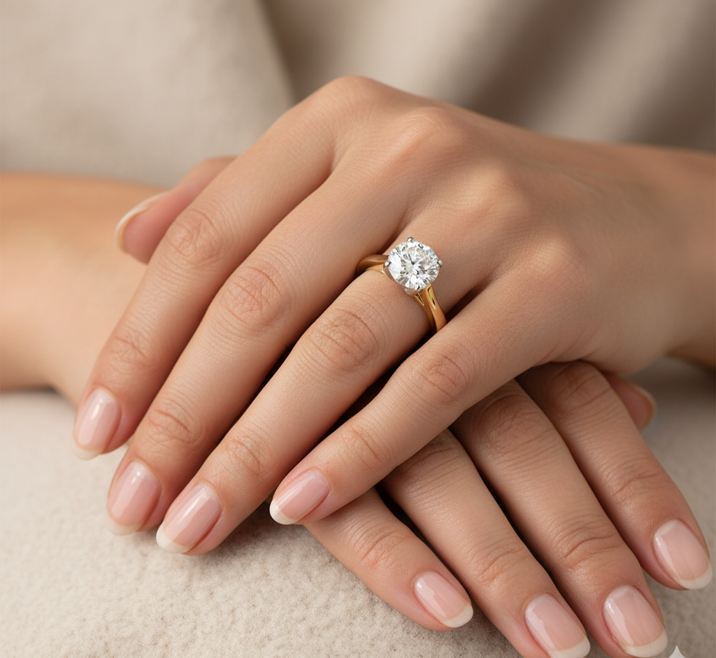 18ct Yellow Gold 1.09ct Laboratory Grown Diamond Engagement Ring