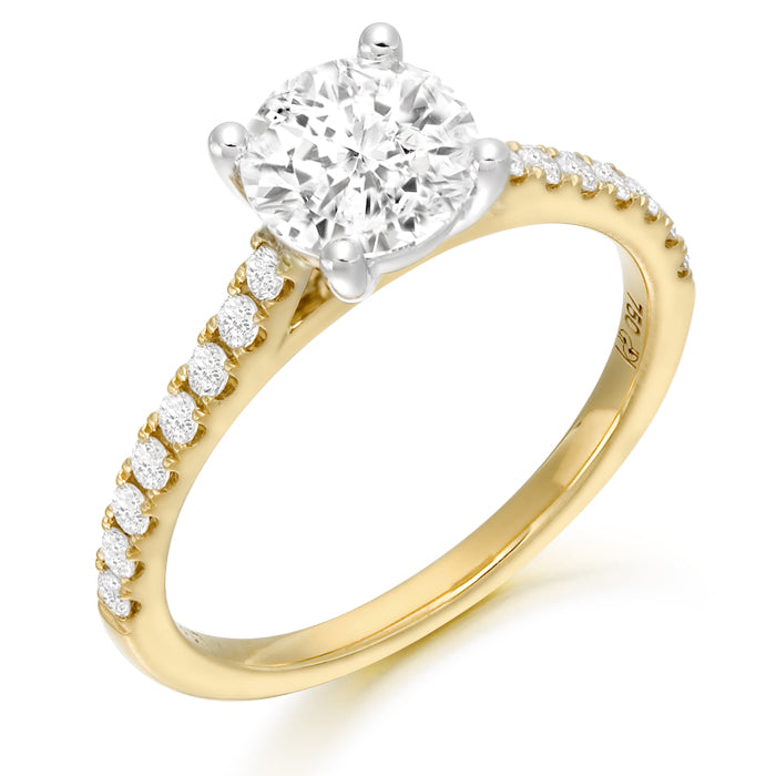 18ct Yellow Gold 1.33ct Laboratory Grown Diamond Engagement Ring.