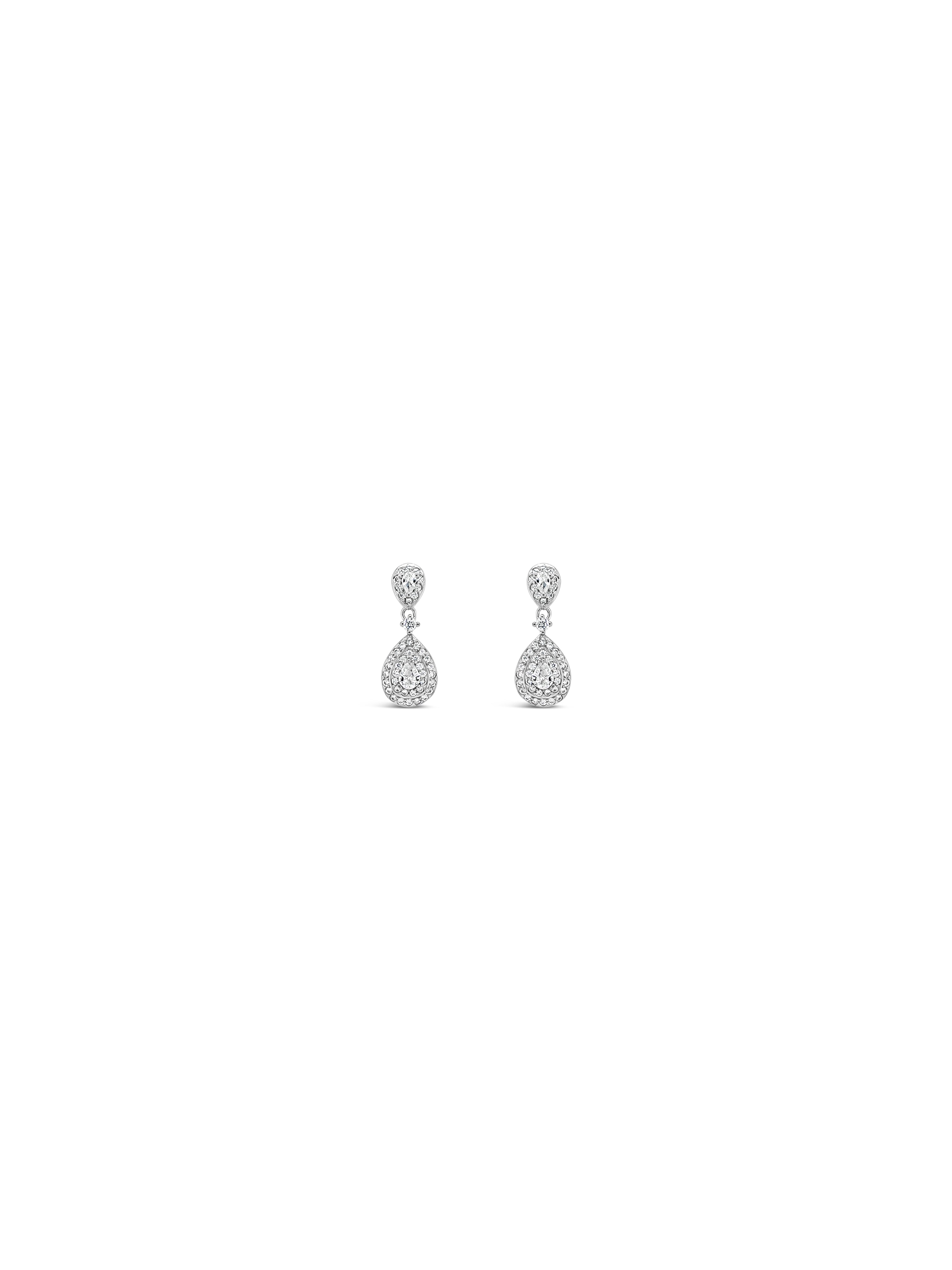 Absolute Silver Drop Earrings SE399SL