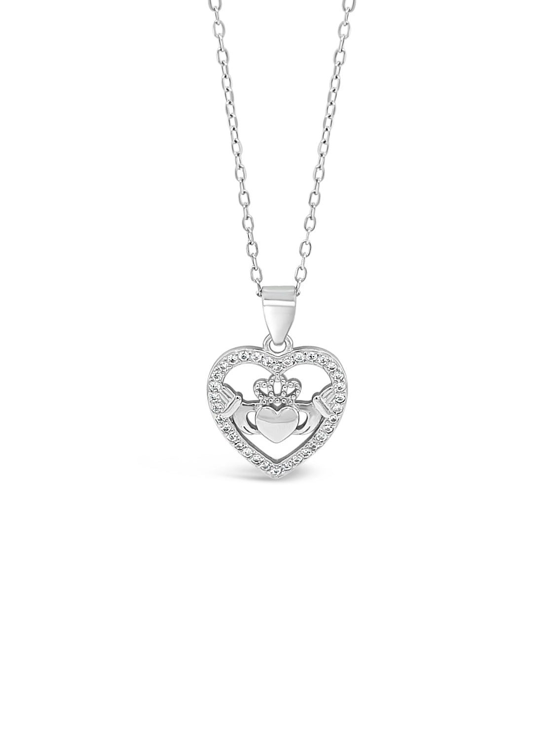 Absolute Silver Claddagh Pendant SP321SL