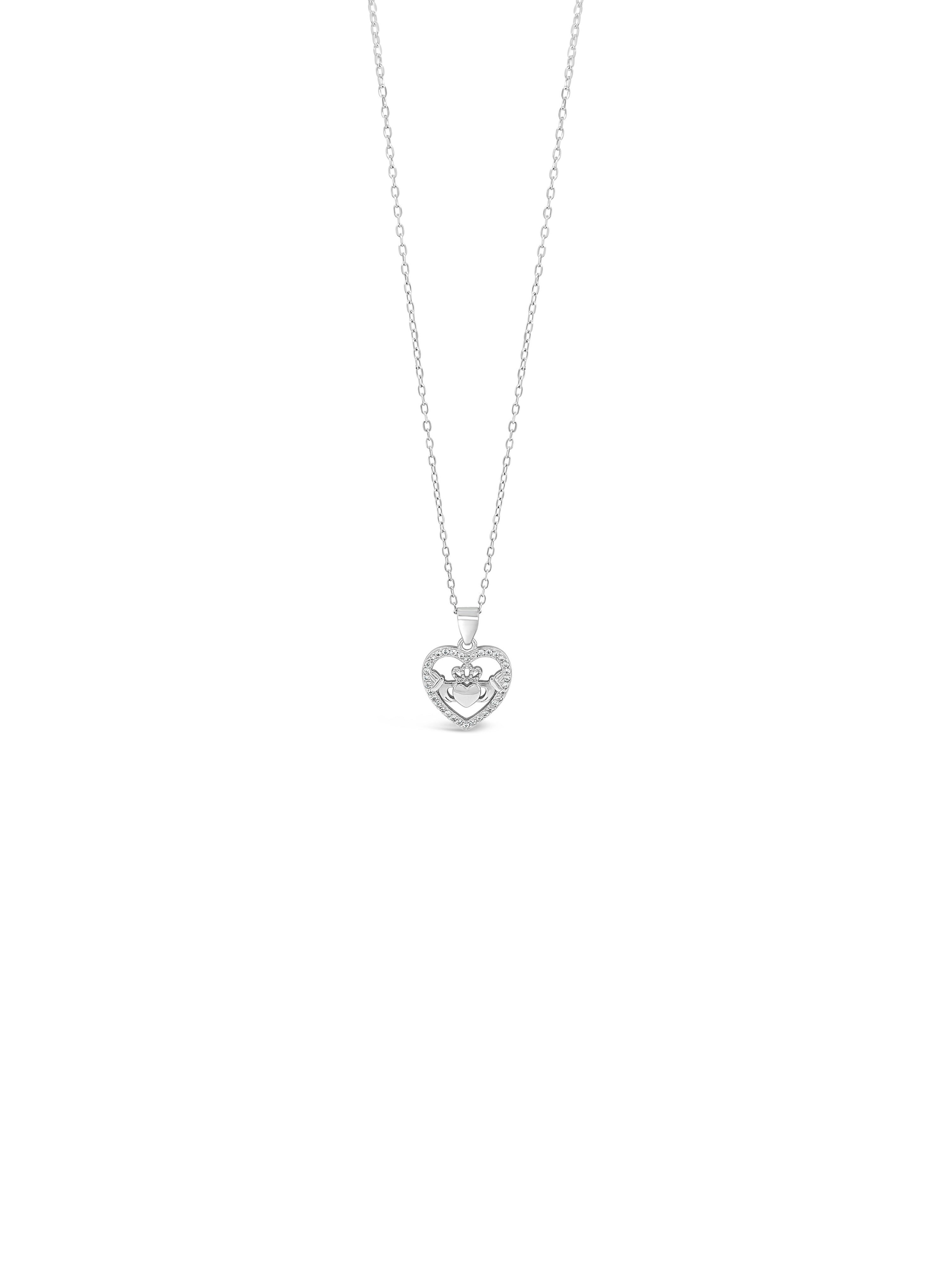 Absolute Silver Claddagh Pendant SP321SL