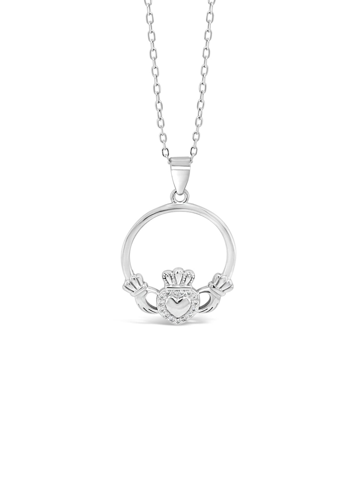 Absolute Silver Claddagh Pendant SP324SL